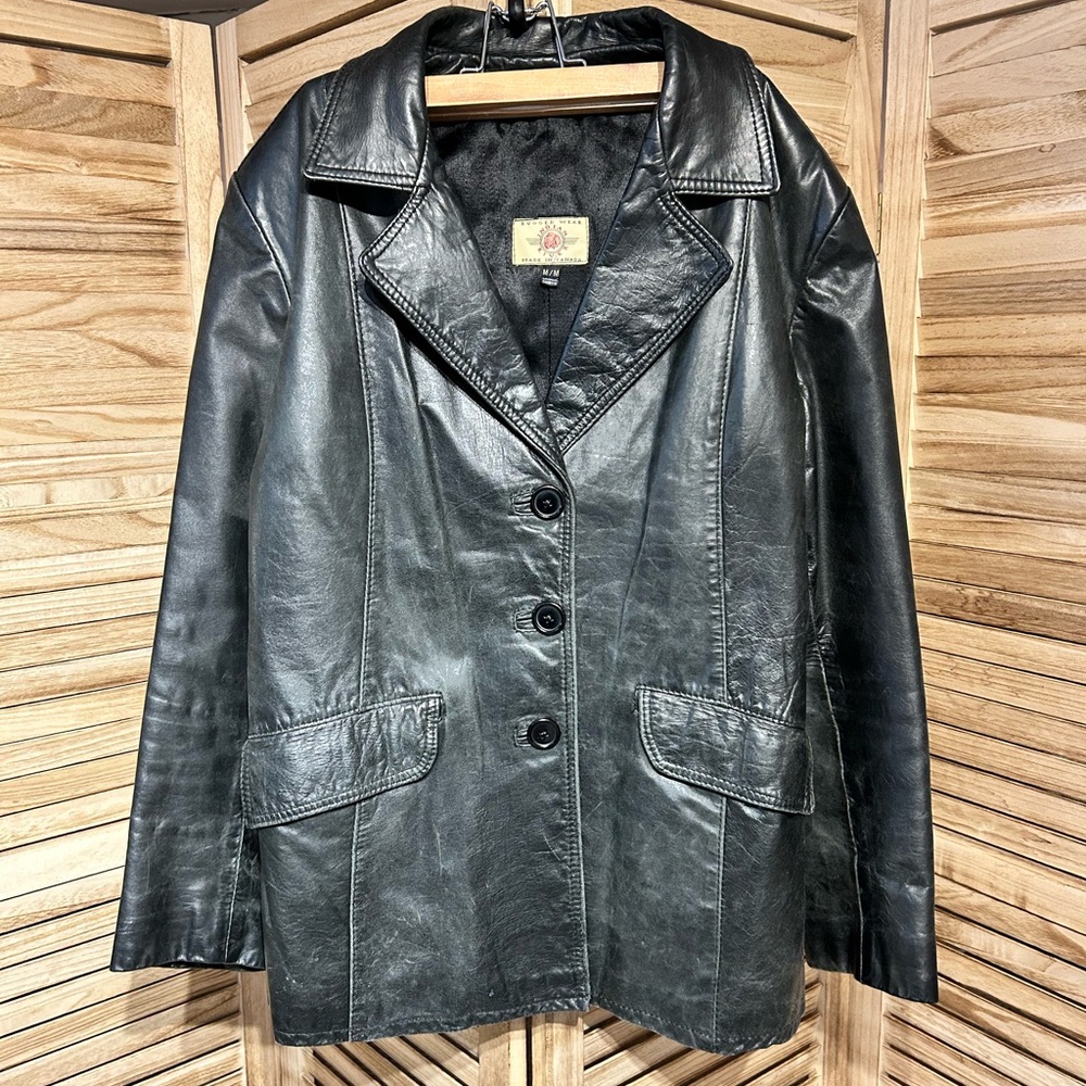 Vintage Made in Canada Leather Blazer